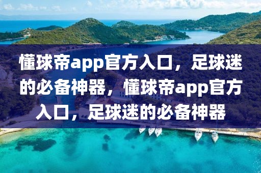 懂球帝app官方入口，足球迷的必备神器，懂球帝app官方入口，足球迷的必备神器