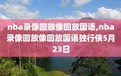 nba录像回放像回放国语,nba录像回放像回放国语独行侠5月23日