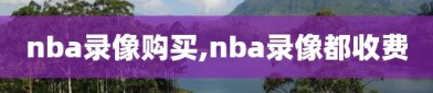 nba录像购买,nba录像都收费