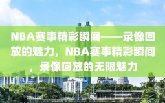 NBA赛事精彩瞬间——录像回放的魅力，NBA赛事精彩瞬间，录像回放的无限魅力