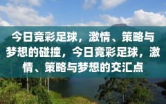 今日竞彩足球，激情、策略与梦想的碰撞，今日竞彩足球，激情、策略与梦想的交汇点