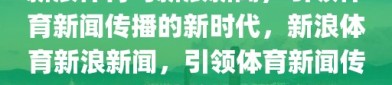 新浪体育与新浪新闻，引领体育新闻传播的新时代，新浪体育新浪新闻，引领体育新闻传播新纪元