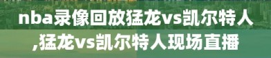 nba录像回放猛龙vs凯尔特人,猛龙vs凯尔特人现场直播