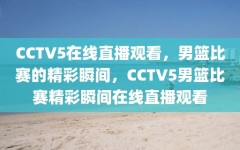 CCTV5在线直播观看，男篮比赛的精彩瞬间，CCTV5男篮比赛精彩瞬间在线直播观看