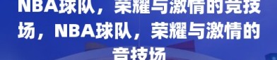 NBA球队，荣耀与激情的竞技场，NBA球队，荣耀与激情的竞技场