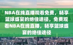 NBA在线直播观看免费，畅享篮球盛宴的绝佳途径，免费观看NBA在线直播，畅享篮球盛宴的绝佳途径