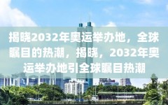 揭晓2032年奥运举办地，全球瞩目的热潮，揭晓，2032年奥运举办地引全球瞩目热潮