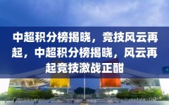 中超积分榜揭晓，竞技风云再起，中超积分榜揭晓，风云再起竞技激战正酣