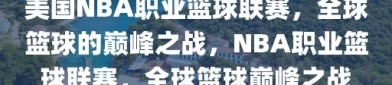 美国NBA职业篮球联赛，全球篮球的巅峰之战，NBA职业篮球联赛，全球篮球巅峰之战