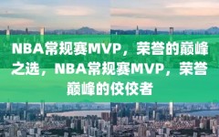 NBA常规赛MVP，荣誉的巅峰之选，NBA常规赛MVP，荣誉巅峰的佼佼者