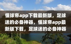 懂球帝app下载最新版，足球迷的必备神器，懂球帝app最新版下载，足球迷的必备神器