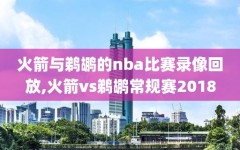 火箭与鹈鹕的nba比赛录像回放,火箭vs鹈鹕常规赛2018