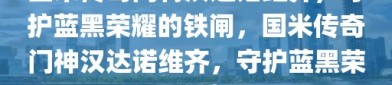 国米传奇门将汉达诺维齐，守护蓝黑荣耀的铁闸，国米传奇门神汉达诺维齐，守护蓝黑荣耀的铁闸