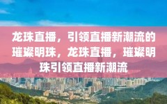 龙珠直播，引领直播新潮流的璀璨明珠，龙珠直播，璀璨明珠引领直播新潮流