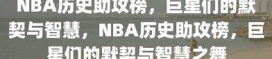 NBA历史助攻榜，巨星们的默契与智慧，NBA历史助攻榜，巨星们的默契与智慧之舞